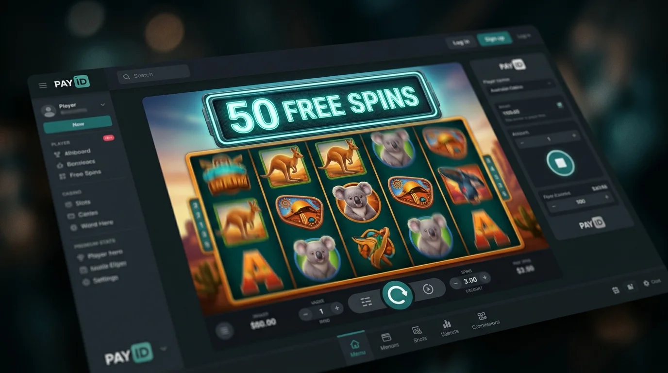 Bright free spins counter at the top of a colourful slot reel screen inside a dark online casino interface