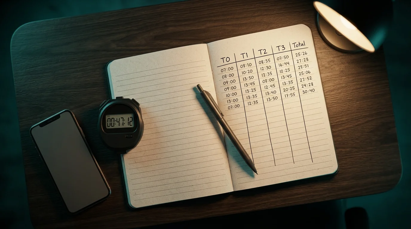 Withdrawal speed benchmark log with median and P90 timings recorded